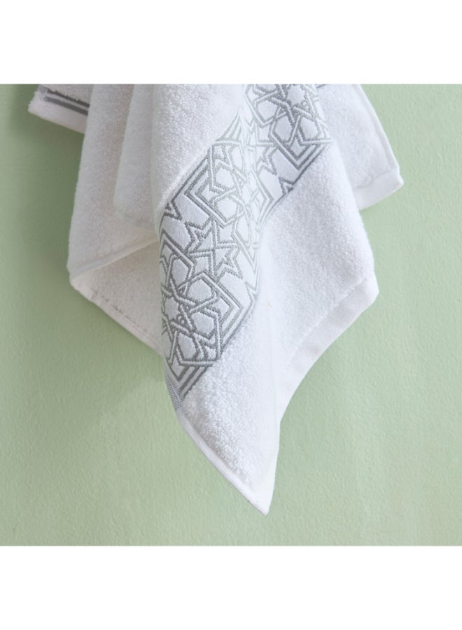 Home Box White Haven Layali Noor Lurex Patterned Cotton Hand Towel - 40x70 cm - Image 2